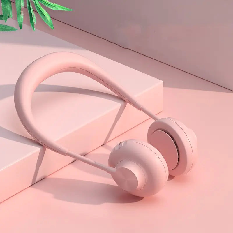 Neck-Hanging Leafless Fan with USB and Three Speeds