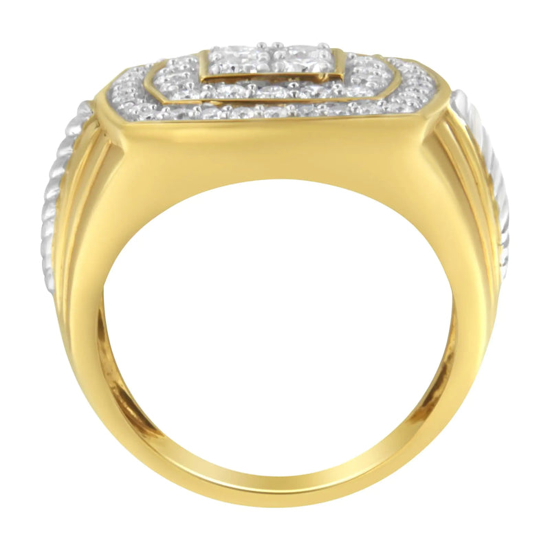 14K Yellow Gold 2.0 Cttw Diamond Men&