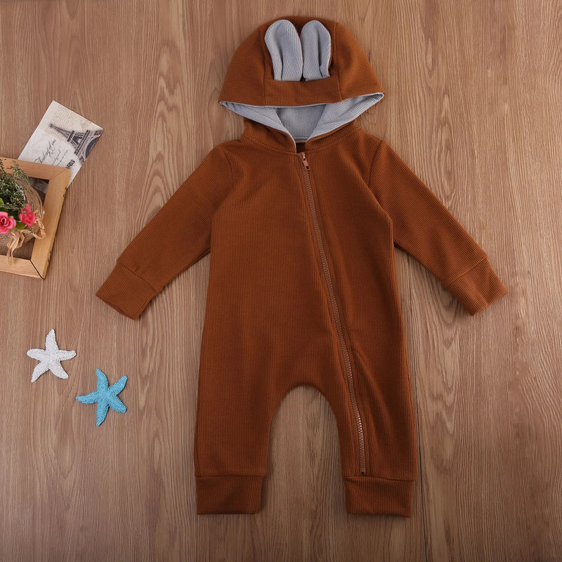 Baby Deer Hooded Jumpsuit