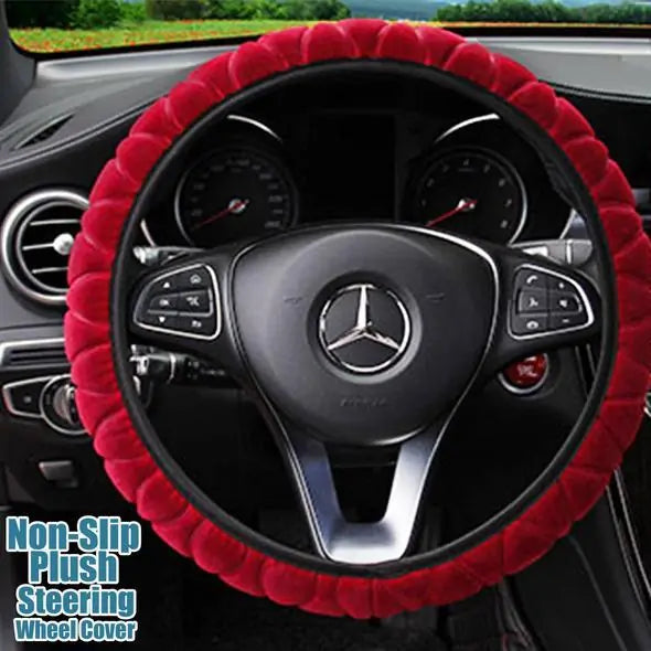 Non Slip Lush Steering Wheel Cover