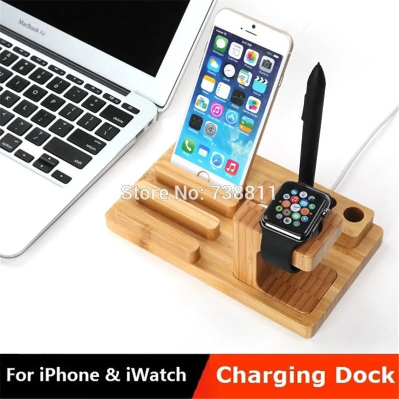 Natural Bamboo Charging Dock