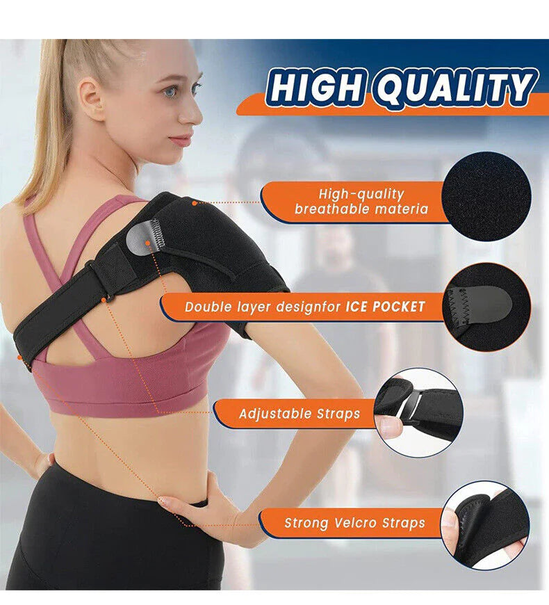 Shoulder Brace Support Compression Sleeve Torn Rotator Cuff AC Joint Pain Relief