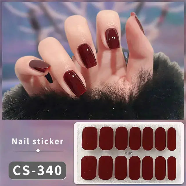 DIY Gel Nail Stickers