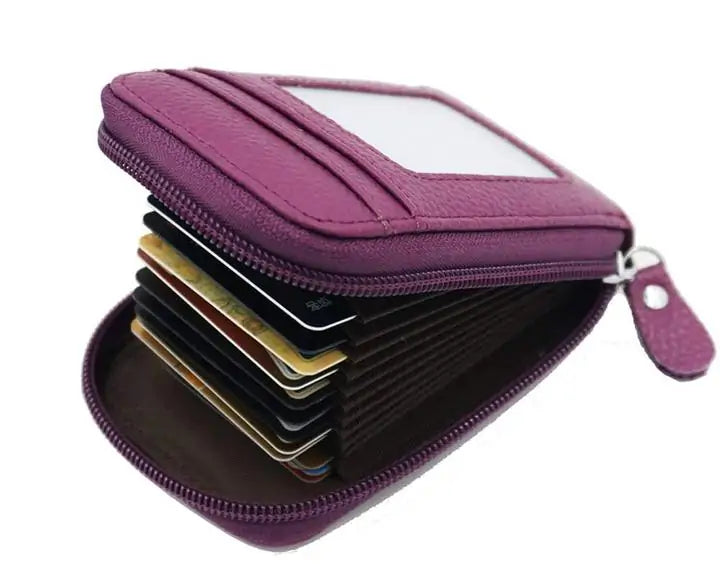 RFID Lightweight Premium Leather Card Protector