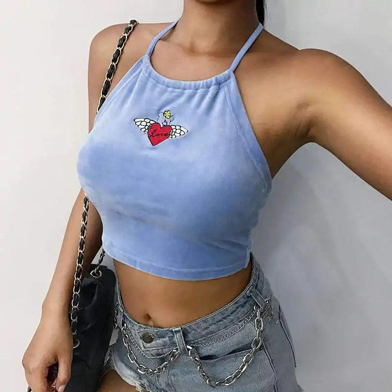 Vest Strapless Halter Neck Tank Top