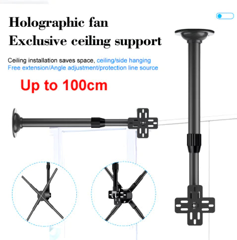 Aluminum Alloy Lifting And Rotating Suspended Ceiling Support For Holographic Advertising Machine