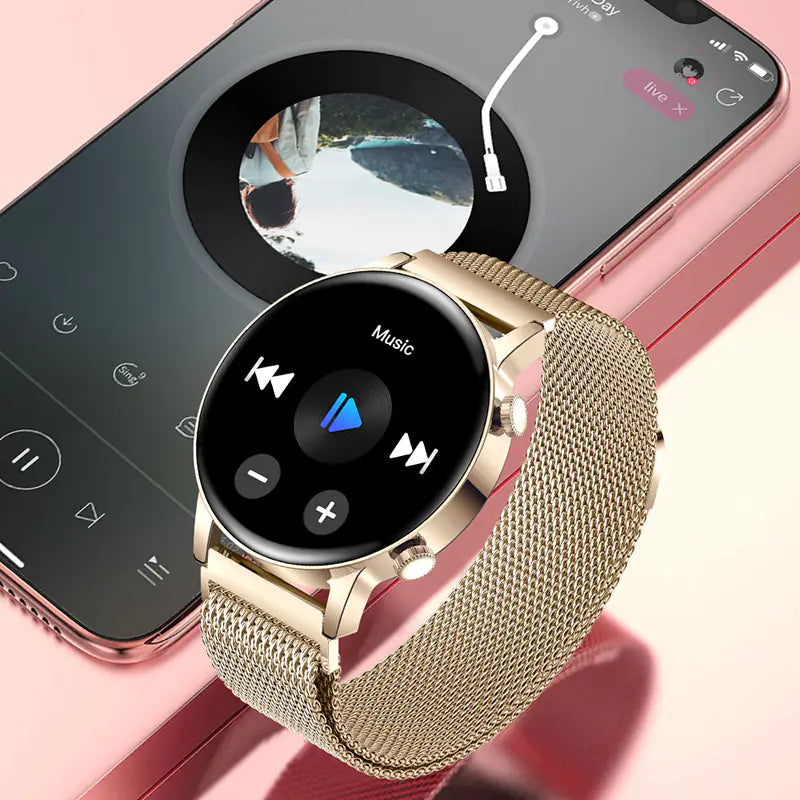 Bluetooth Smart Watch for Women with AMOLED Display