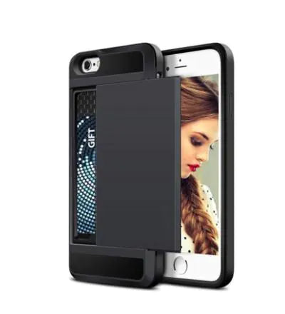 Slide Credit Card Slot Phone Case