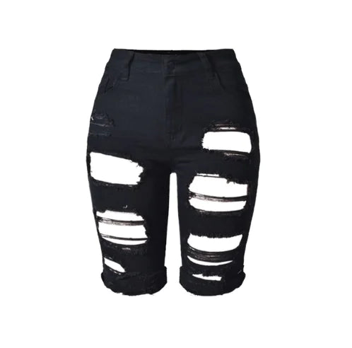 Bermuda Ripped Shorts