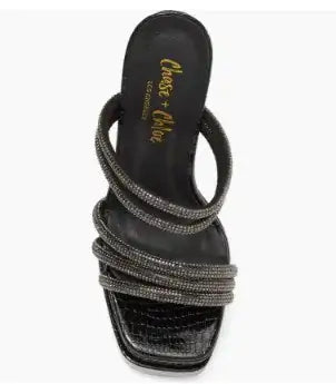CHASE AND CHLOE Embellished Multi Strap Sandal (Women)