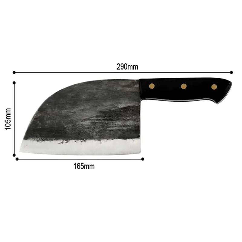 Handcrafted Forged Steel Vegetable Knife, Portable Outdoor Tool