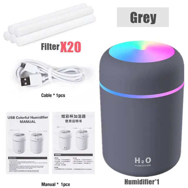 Colorful Cup Humidifier Mini Aroma Diffuser With Cool Mist