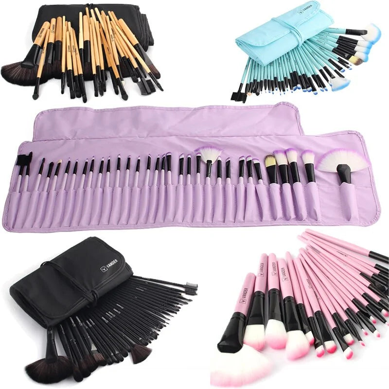 Stock Clearance 32-Piece Makeup Brushes Professional Cosmetic Make Up Brush Set