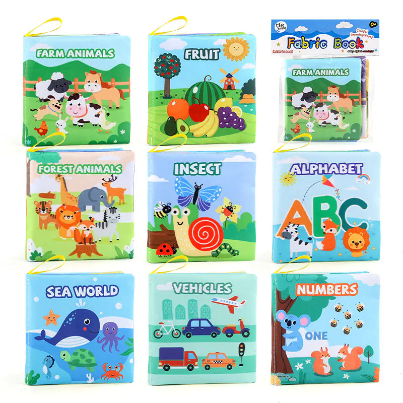 3D Fabric Baby Book - Early Education Toy with Animals