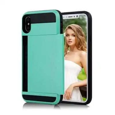 Slide Credit Card Slot Phone Case