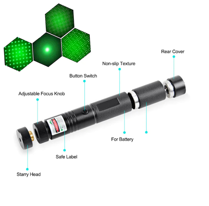 900Miles Rechargeable Lazer Green Laser Pointer Pen Astronomy Visible Beam Light