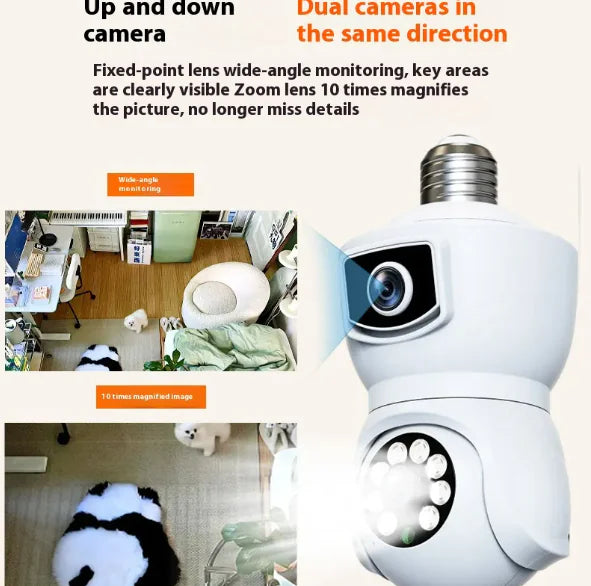 Lamp-Head Surveillance Camera with Mobile Phone Remote Access