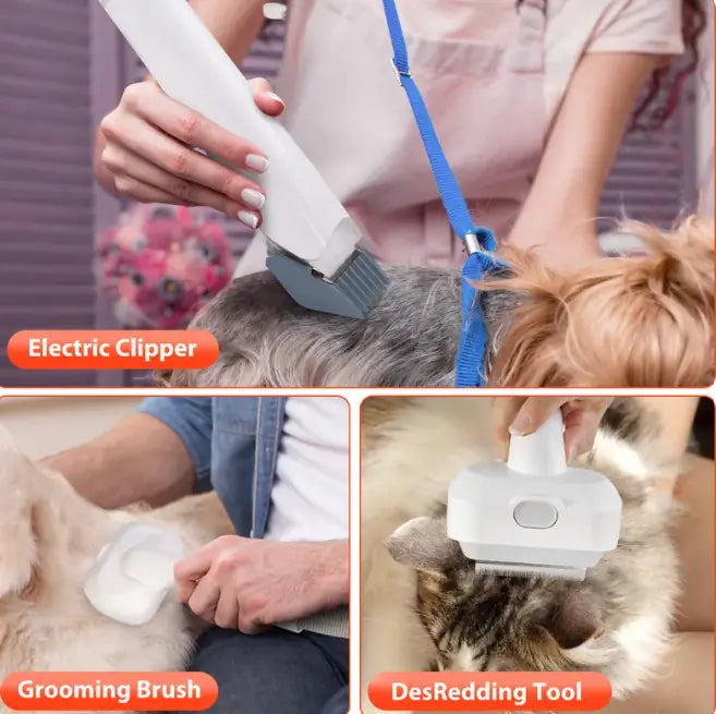 Pet Suction And Scissors All-in-one Machine