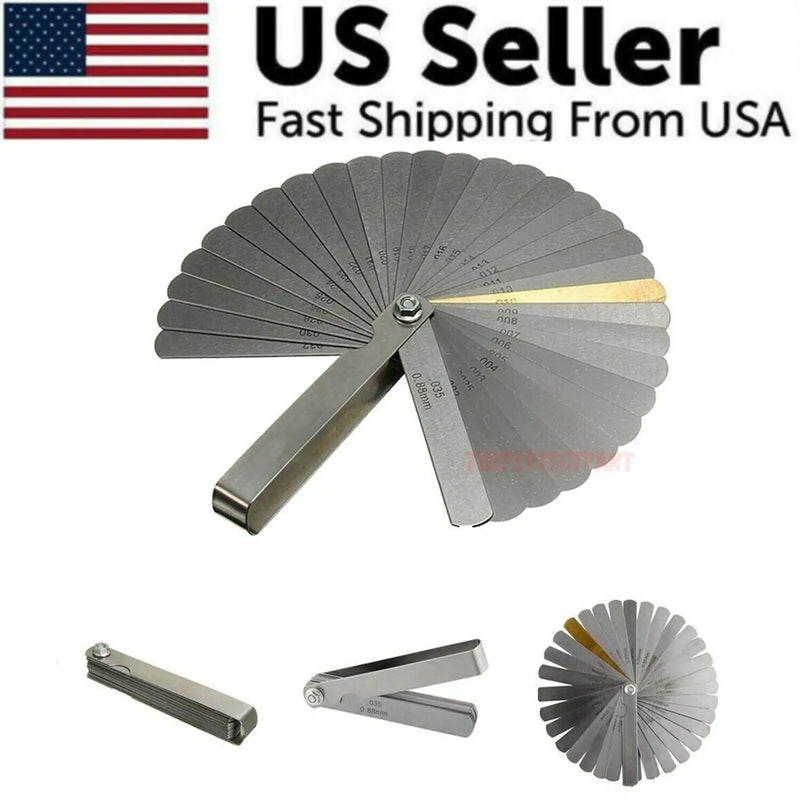 32 Blade Feeler Gauge Dual Reading Combination Feeler Gauge Metric & SAE US NEW