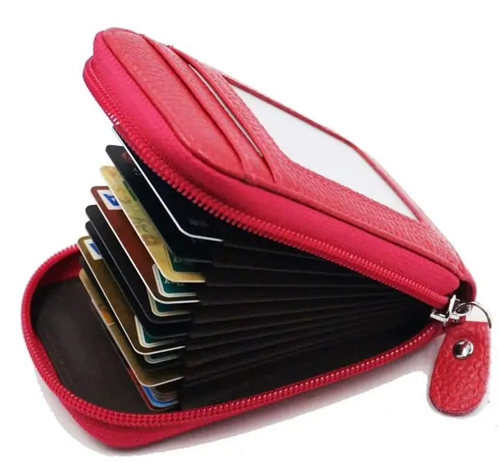 RFID Lightweight Premium Leather Card Protector