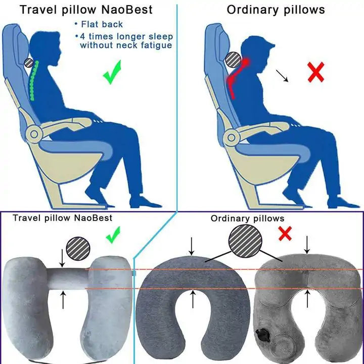 TravelBuddy - Hooded Inflatable Transport Pillow