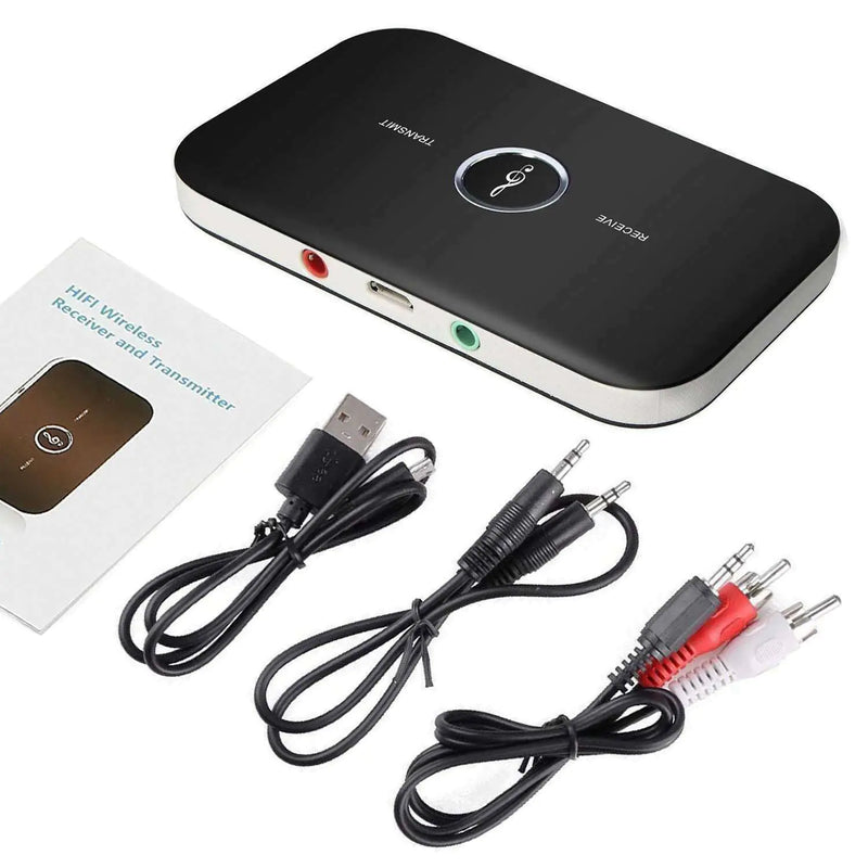 Bluetooth 5.0 Transmitter Receiver 2 IN 1 Wireless Audio 3.5mm Jack Aux Adapter