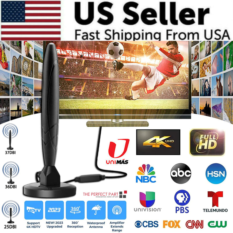 5600Miles Upgraded TV Antenna HDTV Amplified Digital 4K 1080P Long Range Indoor