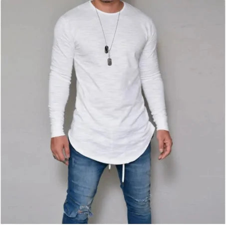 O-Neck Solid Casual Long Sleeve