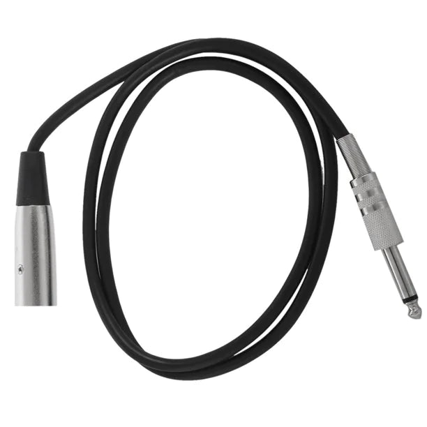 XLR 3-Pin Male To 1/4" Plug TS Microphone Mono Cable Unbalanced Shielded Audio