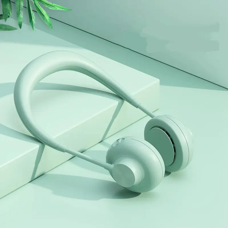 Neck-Hanging Leafless Fan with USB and Three Speeds