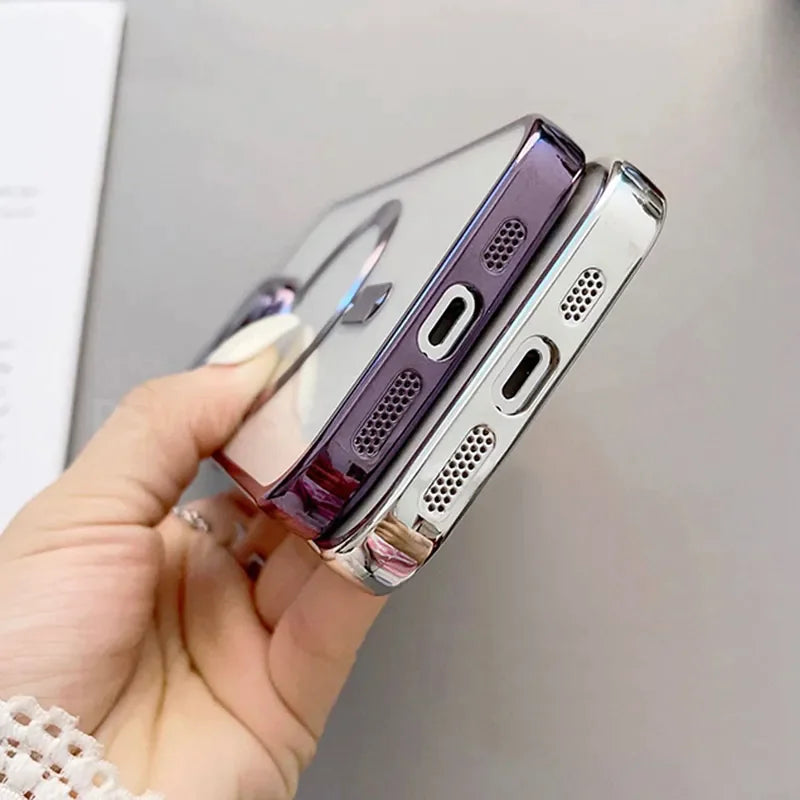 For Apple iPhone 14 13 12 11 Pro Max Case Mag Safe Magnetic Camera Lens Cover