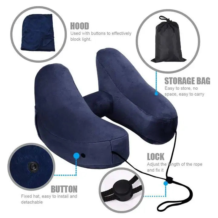 TravelBuddy - Hooded Inflatable Transport Pillow