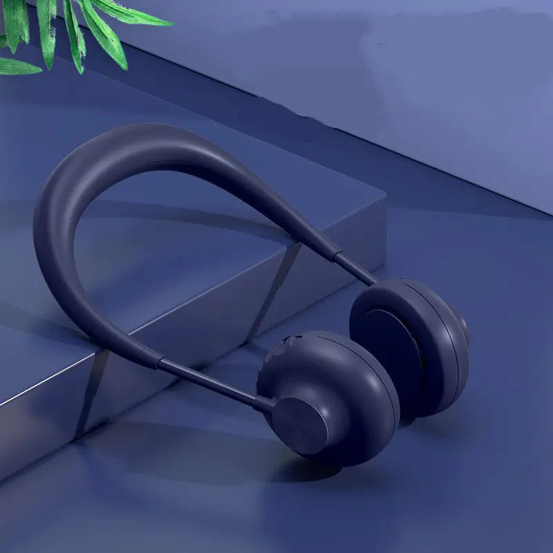 Neck-Hanging Leafless Fan with USB and Three Speeds