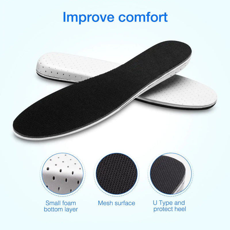 Men Women Invisible Height Increase Insoles Heel Lift Taller Shoe Inserts Pad US