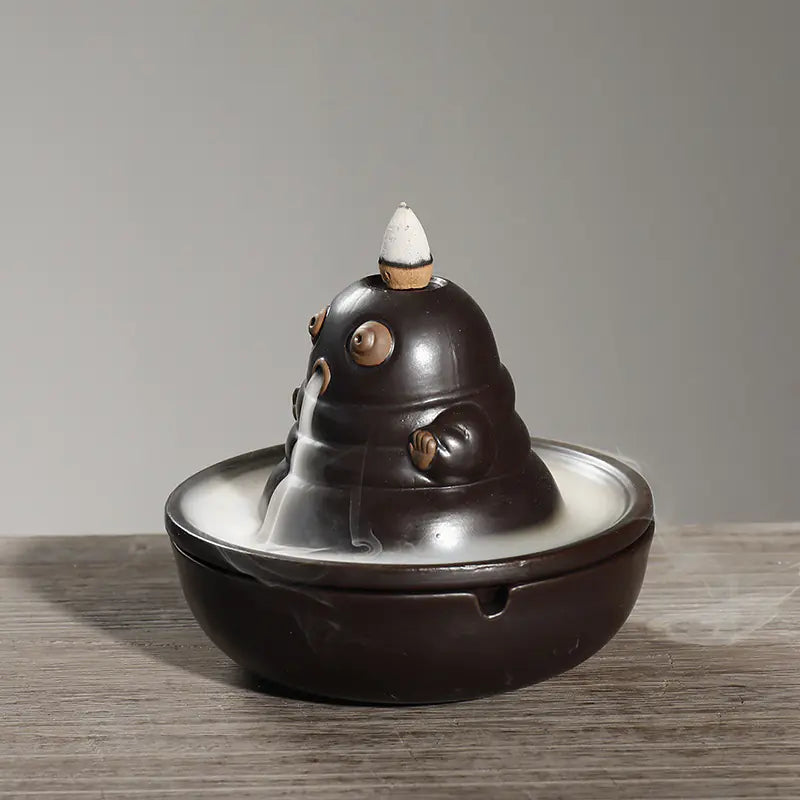 Creative Ceramic Incense Burner with Backflow Design