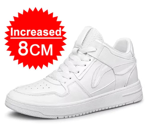 Elevator Shoes for Fashion Men Black Casual Sneakers Men