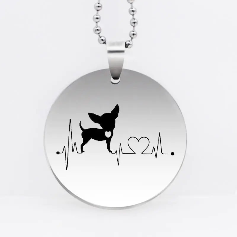 Stainless Steel Chihuahua Necklace