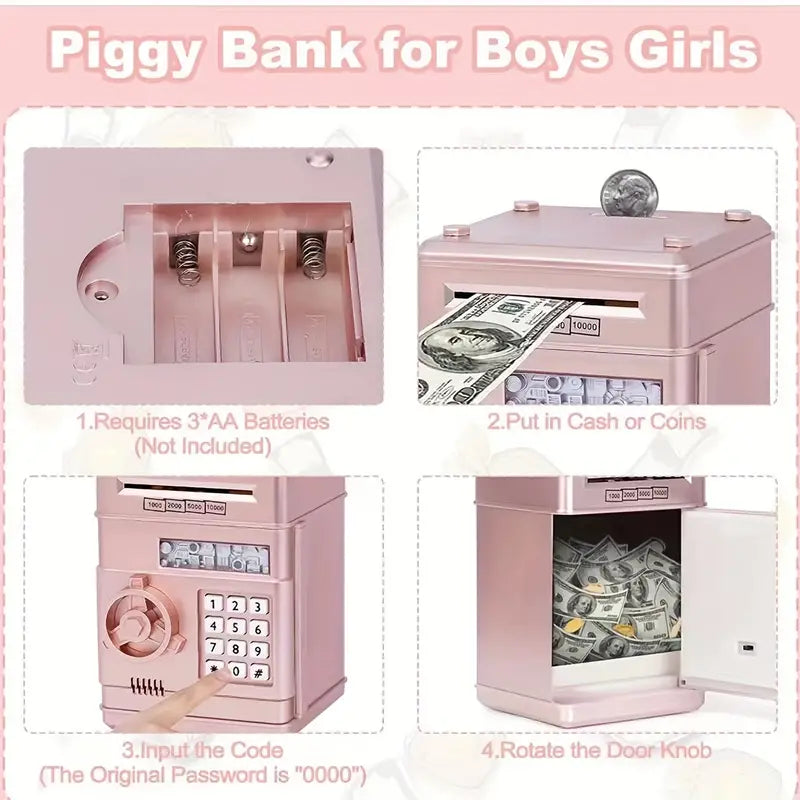 Electronic Coin Money Bank ATM for Kids&