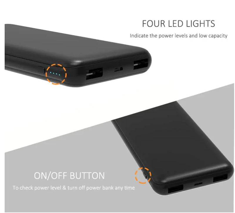 10000mAh Slim PD Fast Charge Power Bank