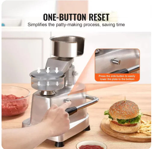 Burger Machine Manual Patty Press