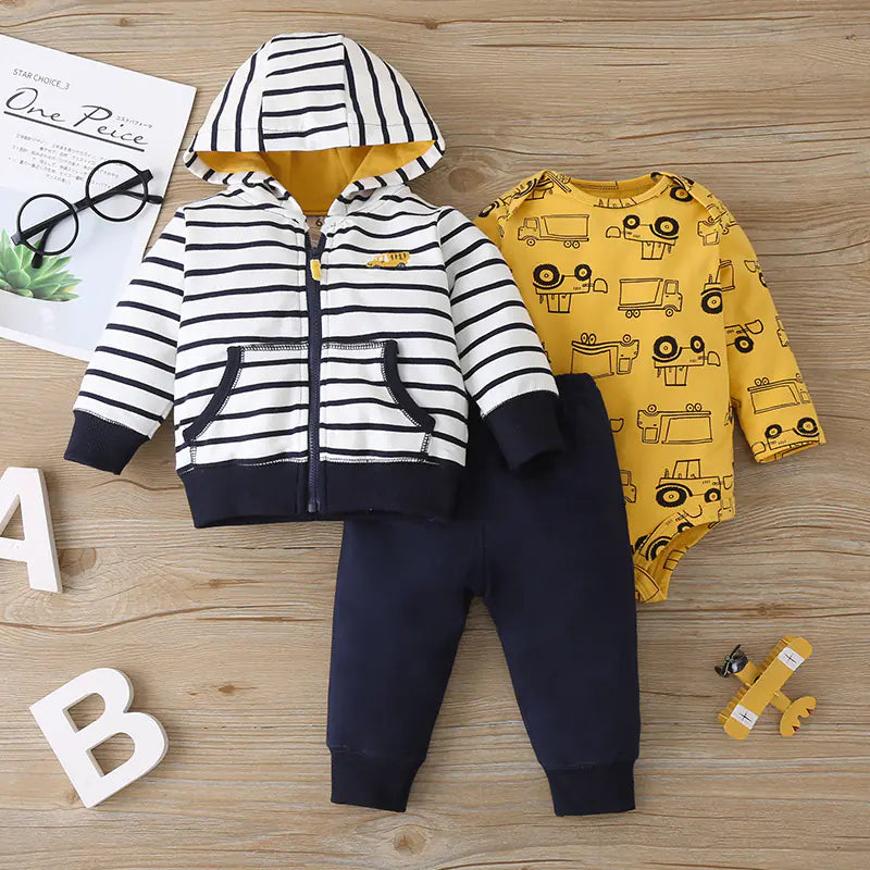 Autumn Infant Leisure 3-Piece Set with Zipper Jacket