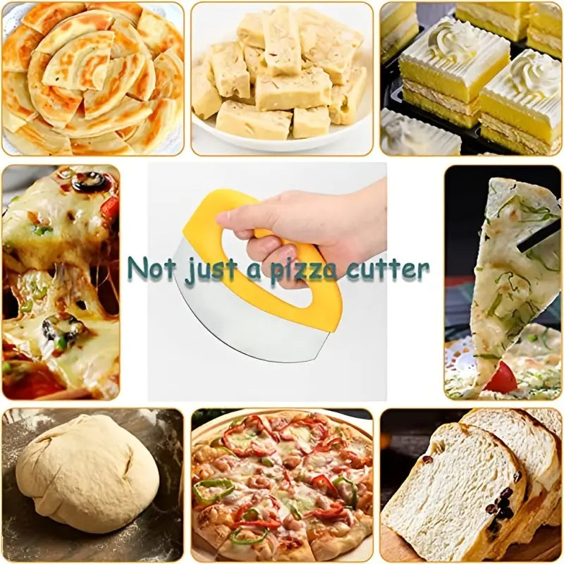 Stainless Steel Pizza Cutter with Protective Sheath
