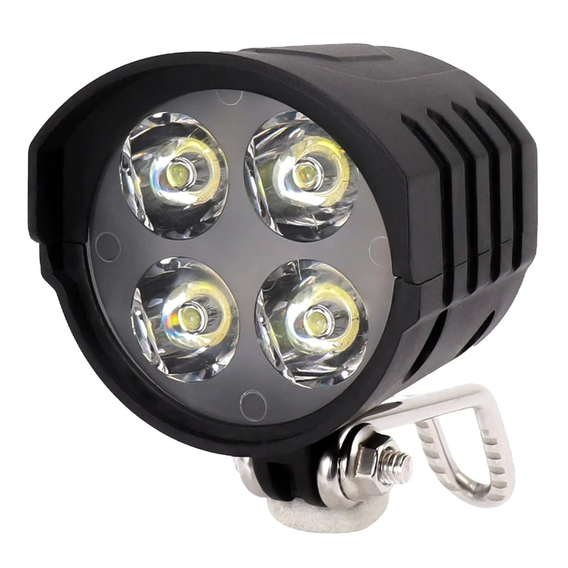 Bike Headlight 12W Super Bright Bike Light 36V 48V 52V 60V for Electric Bikes and Scooters Headlight Electric Bike Headlight for Night Riding Electric Dirt Bike Front Light Road Bike Led Headlight