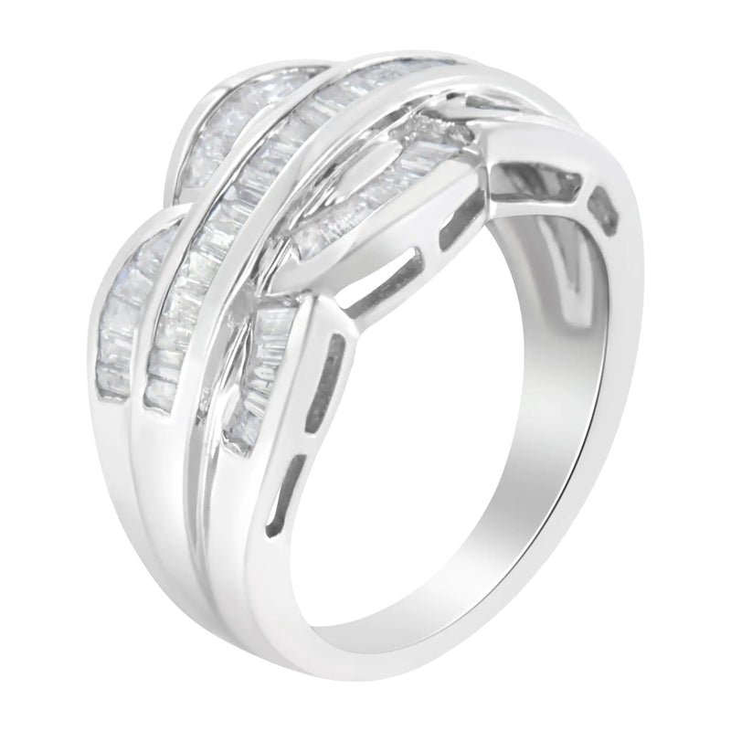 14KT White Gold Diamond Cocktail Band Ring (1 1/2 cttw, H-I Color, I1-I2 Clarity)