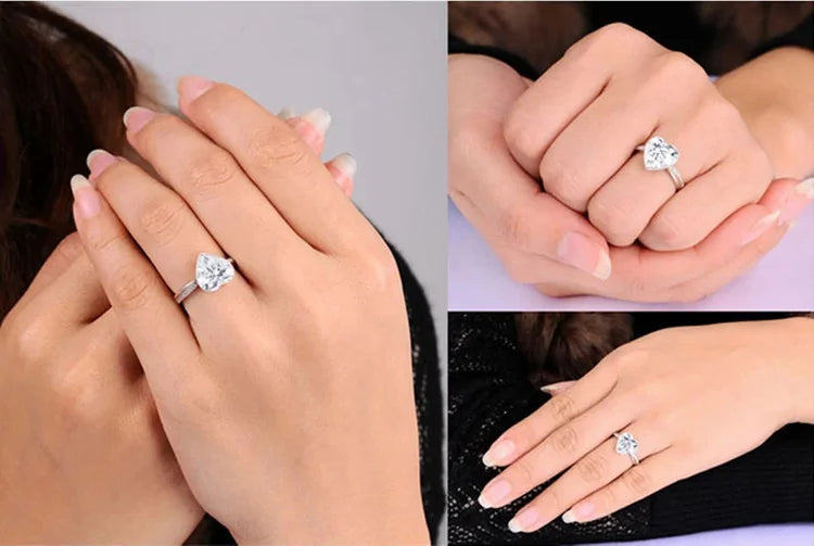 Heart Shaped Diamond Ring