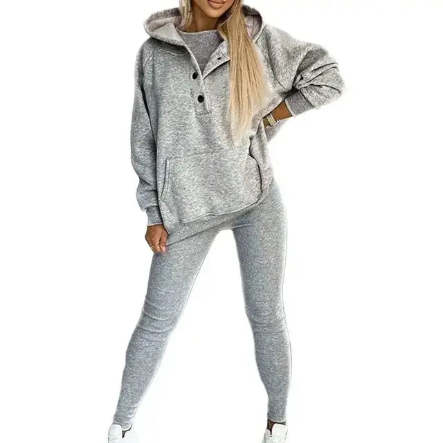 Women Hooded Suit Long-sleeve