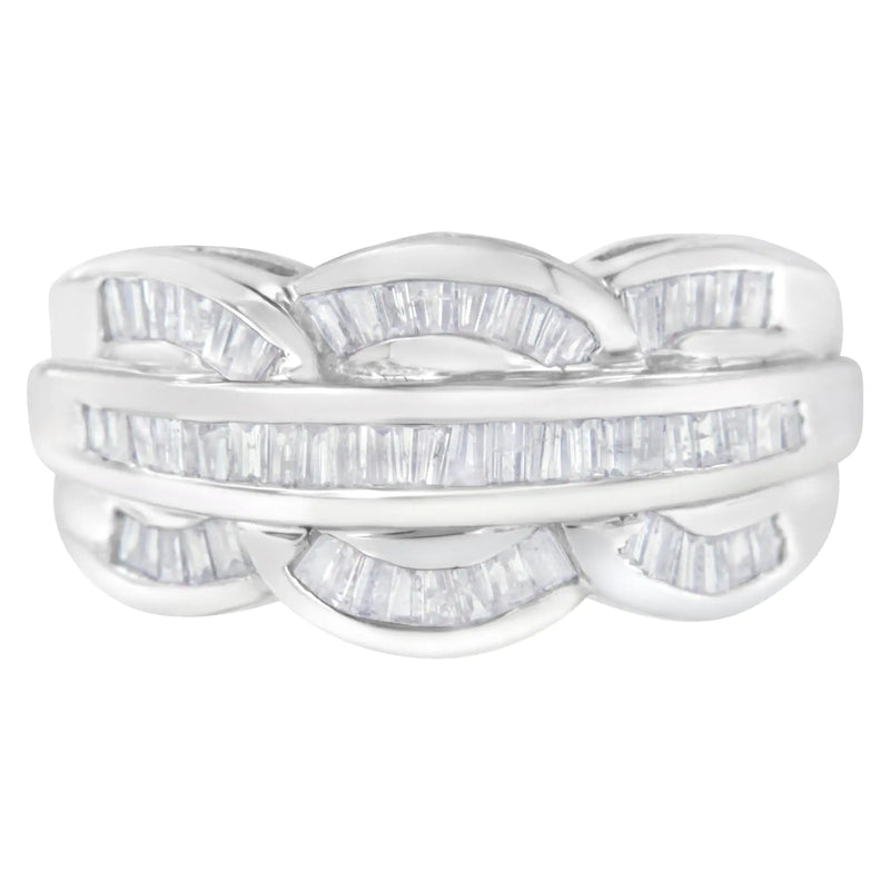 14KT White Gold Diamond Cocktail Band Ring (1 1/2 cttw, H-I Color, I1-I2 Clarity)