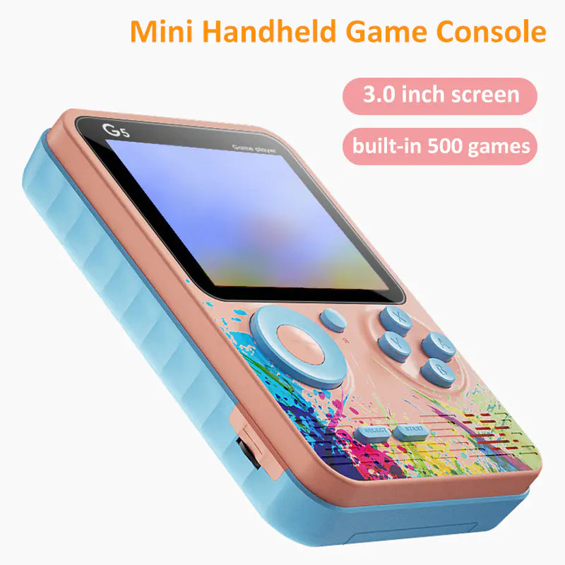 Portable Retro Video Game Console with 500 Games