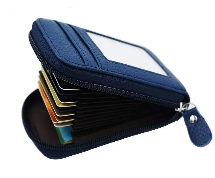 RFID Lightweight Premium Leather Card Protector