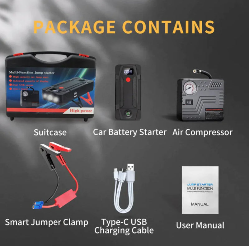 LCD Car Emergency Power Bank